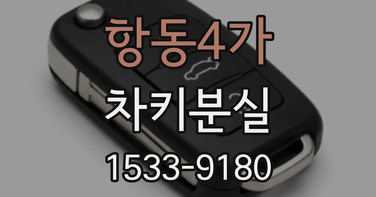 항동4가 차키분실