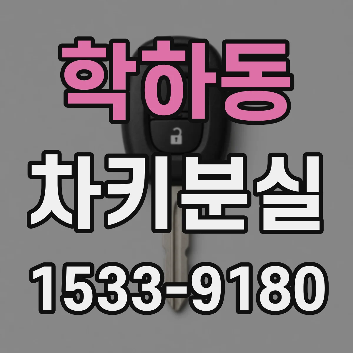 학하동 차키분실
