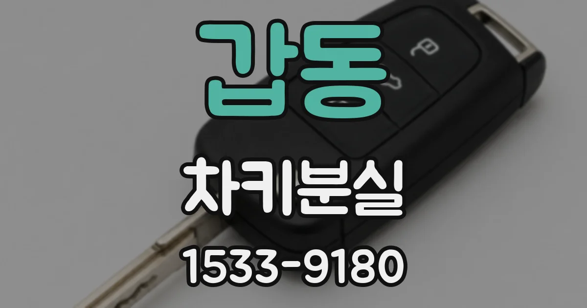 갑동 차키분실