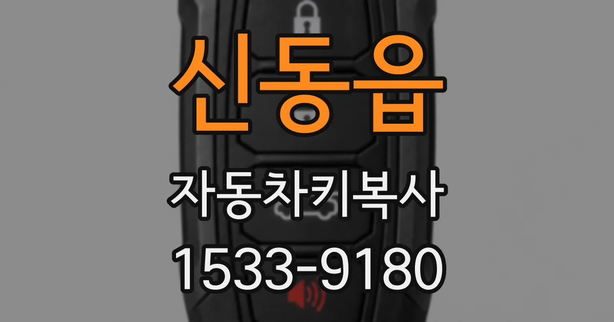 신동읍 자동차키복사