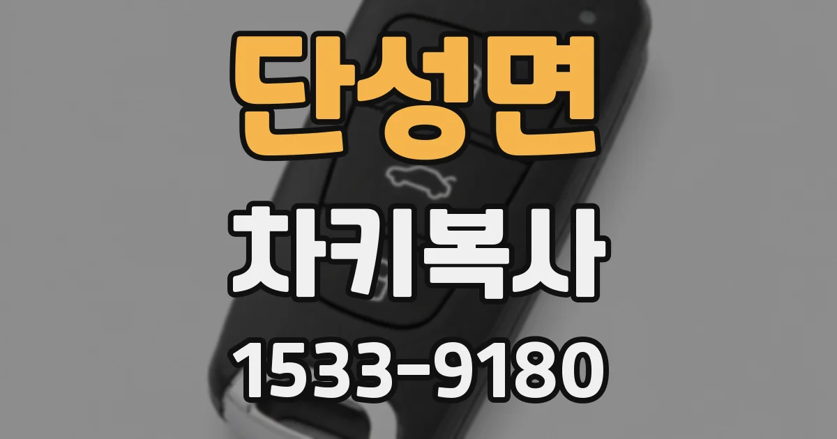 단성면 차키복사