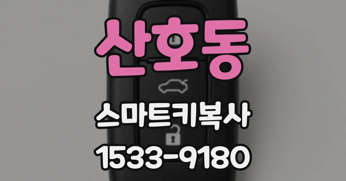 산호동 스마트키복사