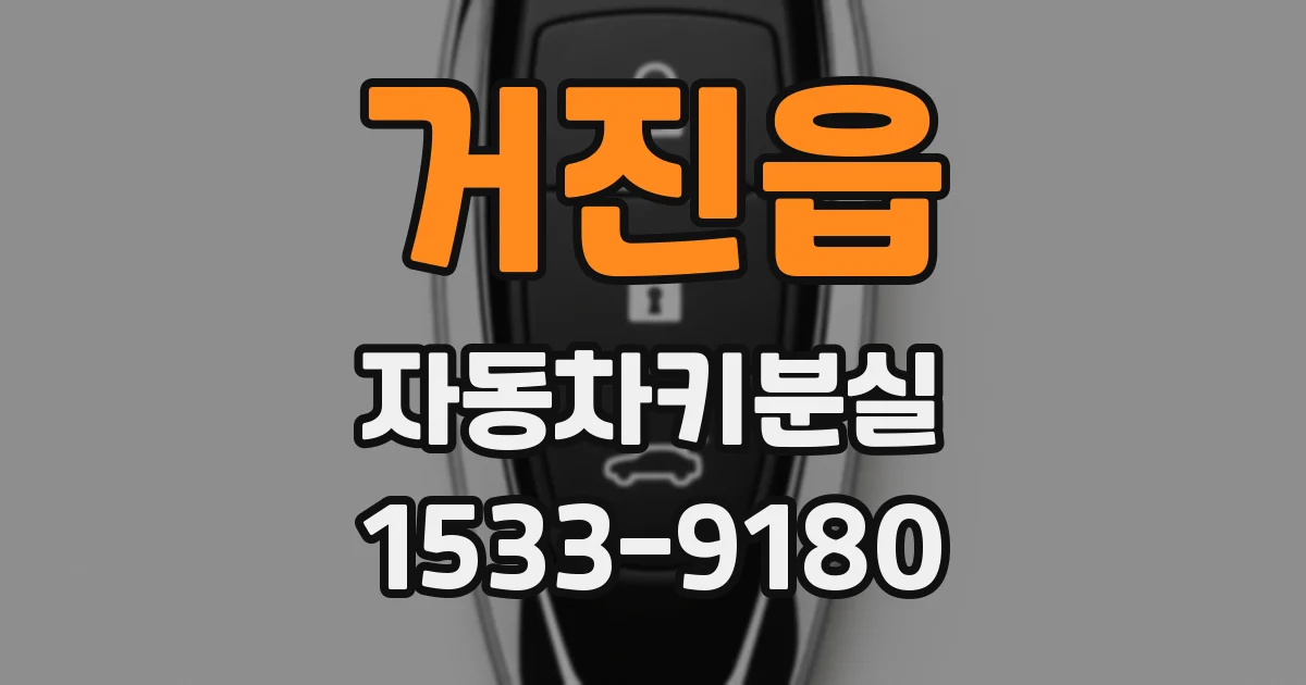 거진읍 자동차키분실