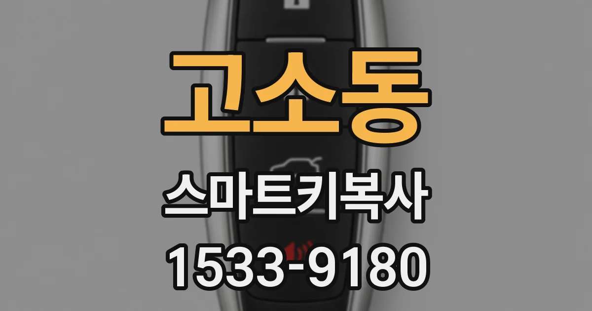 고소동 스마트키복사