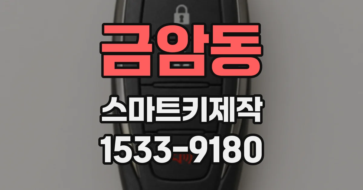 금암동 스마트키제작