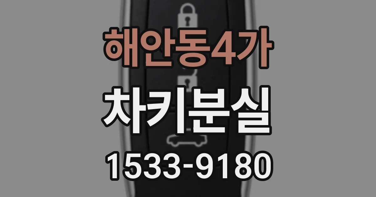 해안동4가 차키분실