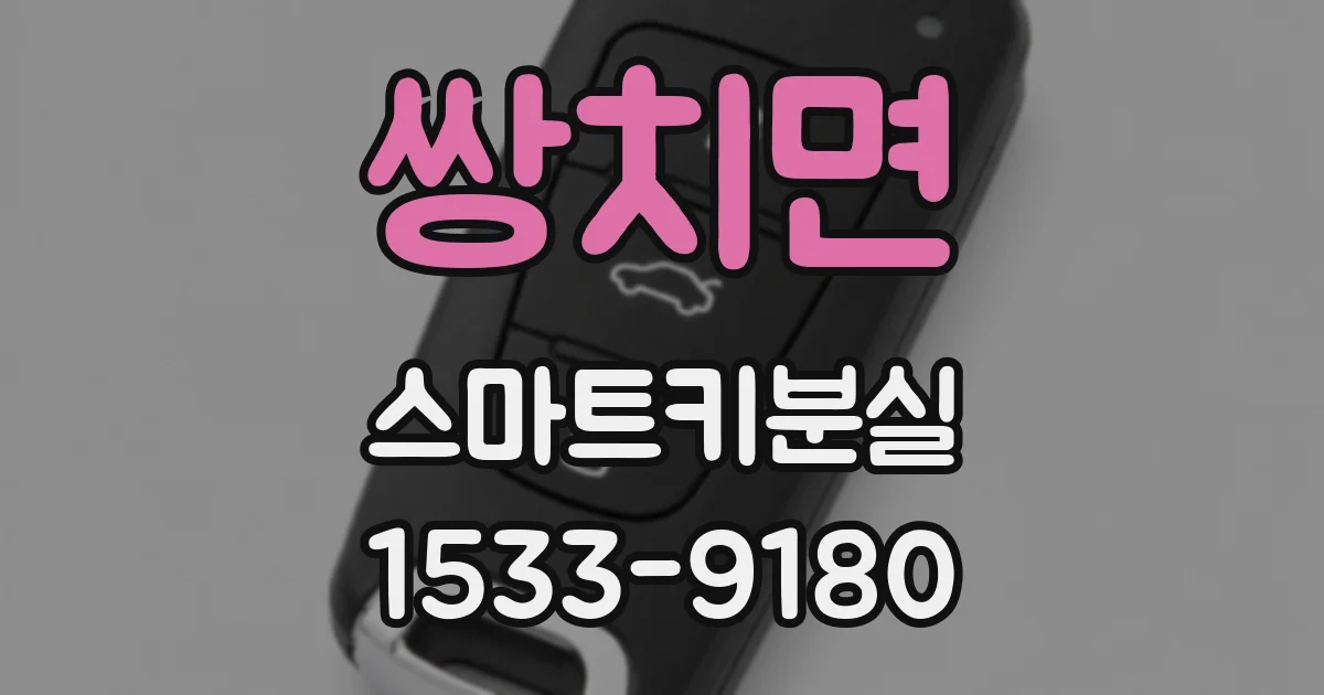쌍치면 스마트키분실