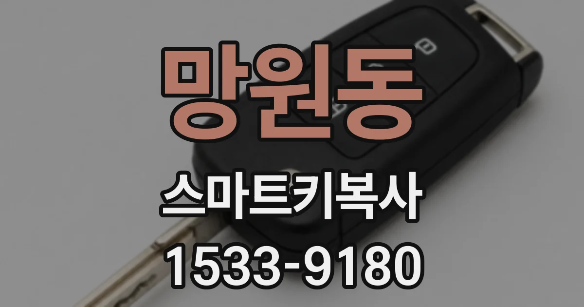 망원동 스마트키복사