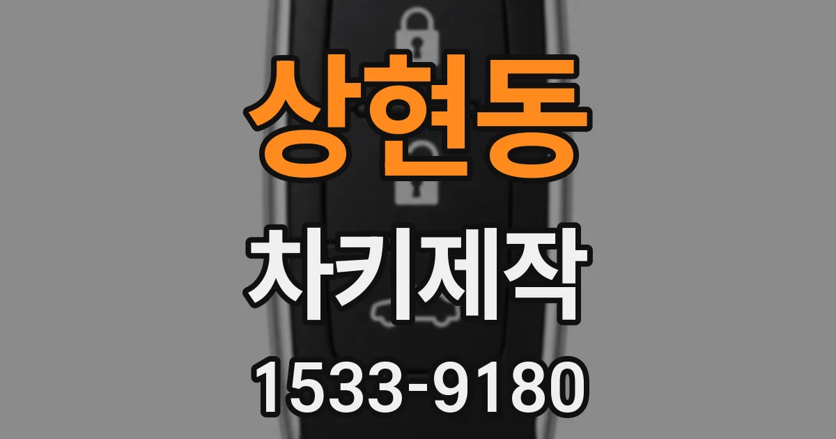 상현동 차키제작