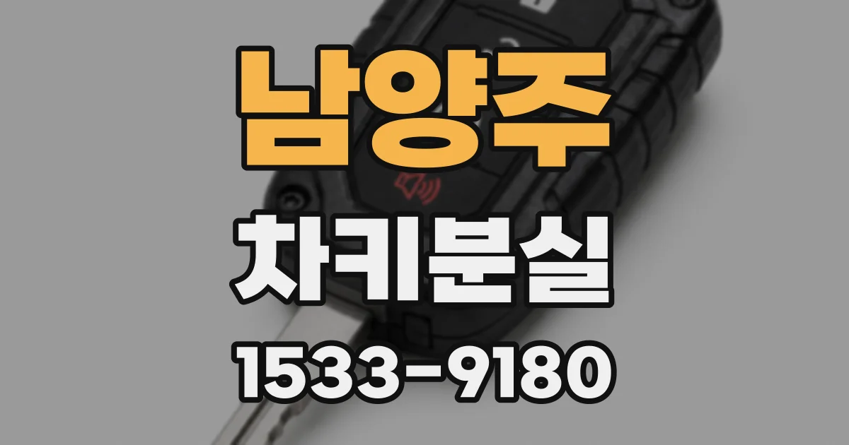 남양주 차키분실