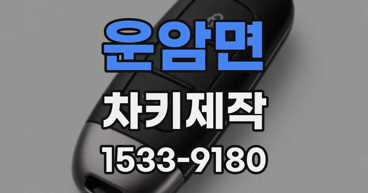 운암면 차키제작