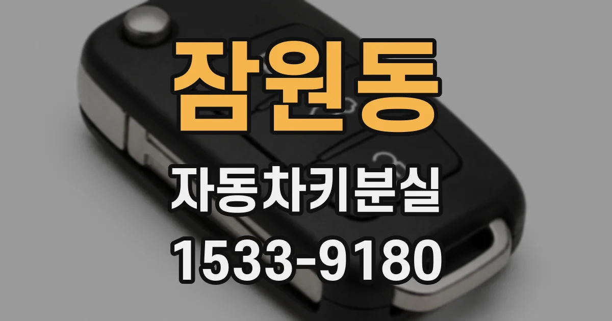 잠원동 자동차키분실