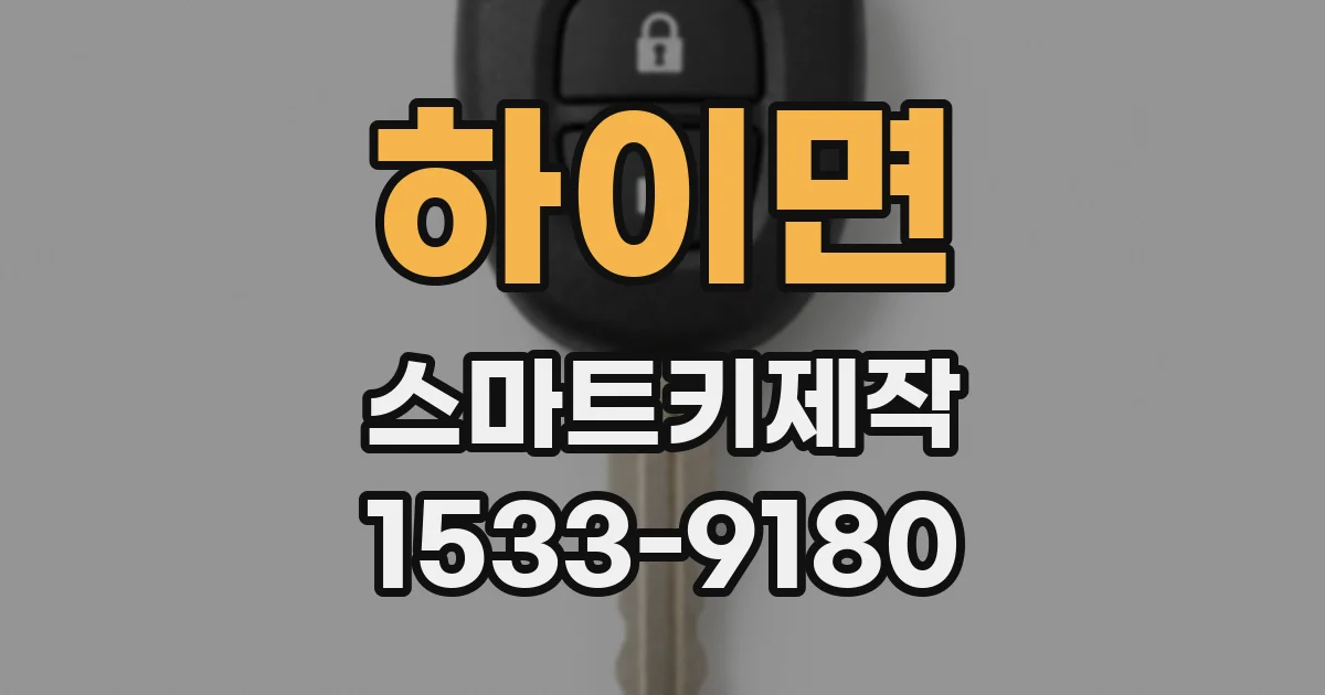 하이면 스마트키제작