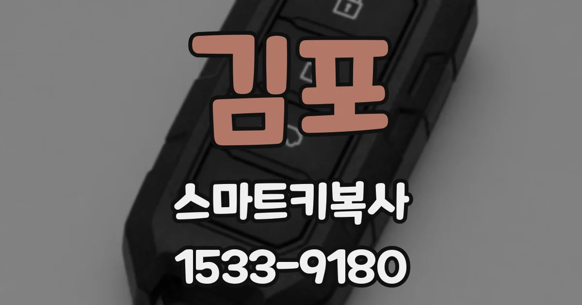 김포 스마트키복사