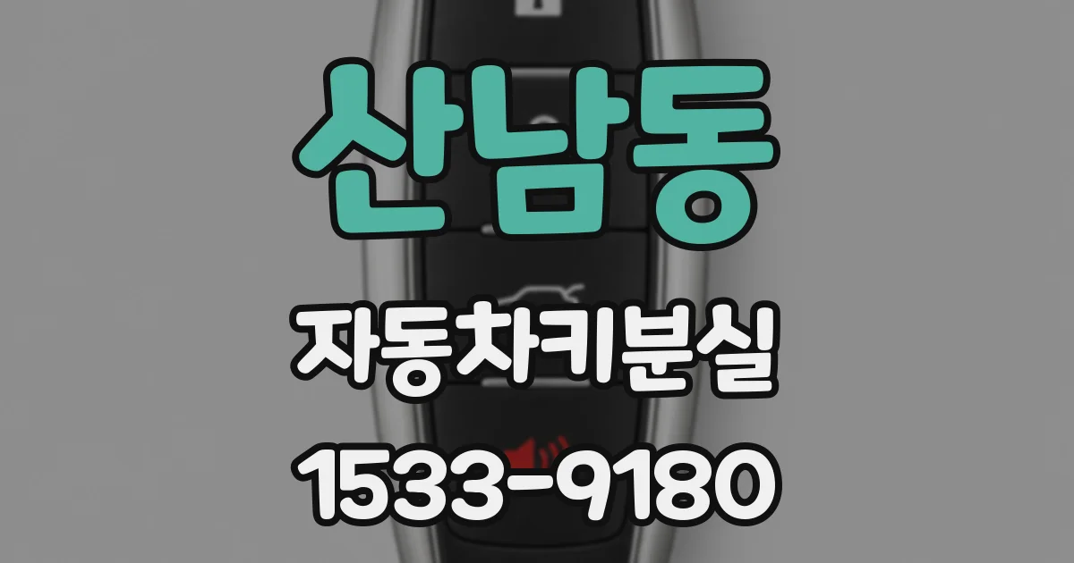 산남동 자동차키분실