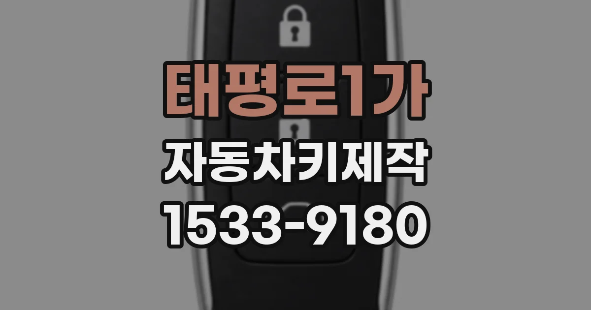 태평로1가 자동차키제작
