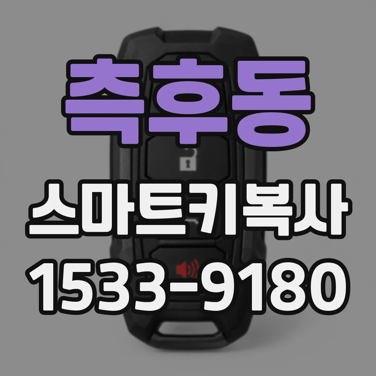 측후동 스마트키복사