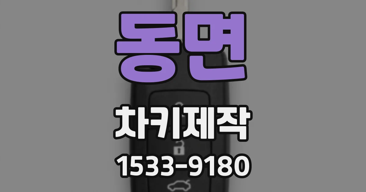동면 차키제작