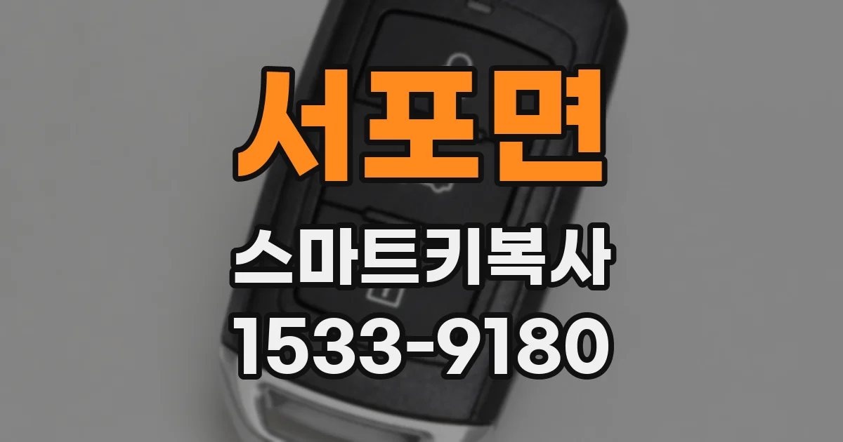 서포면 스마트키복사