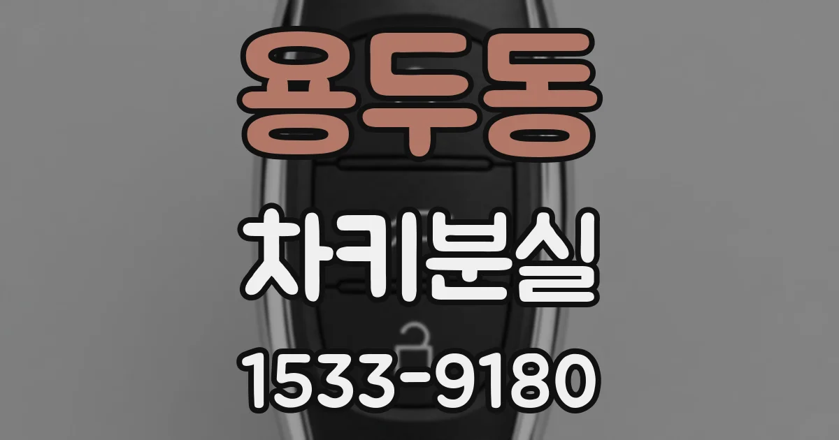 용두동 차키분실