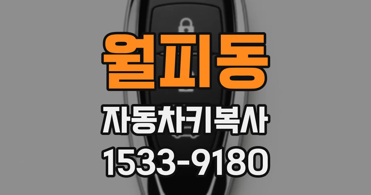월피동 자동차키복사