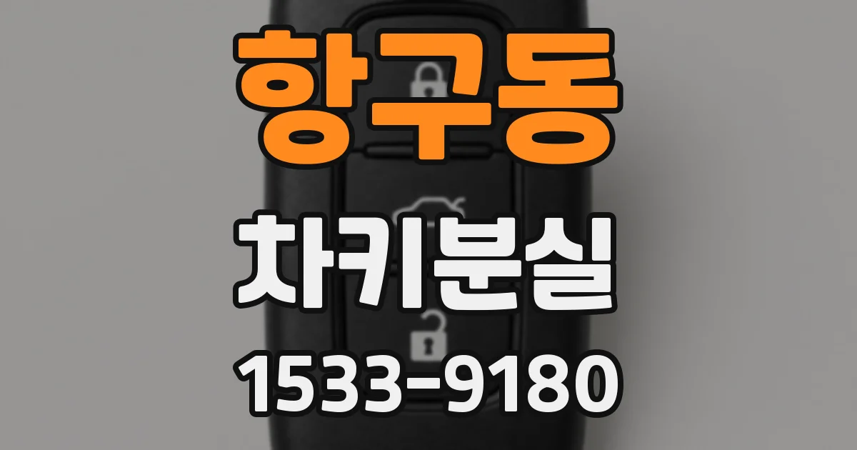 항구동 차키분실