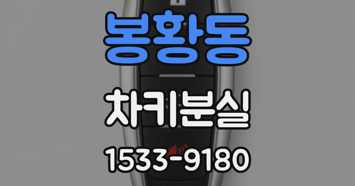 봉황동 차키분실