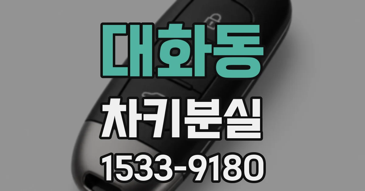 대화동 차키분실
