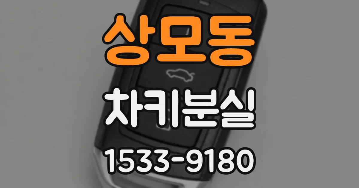 상모동 차키분실