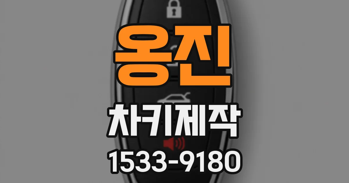 옹진 차키제작