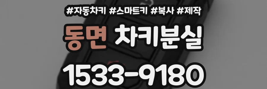 동면 차키분실