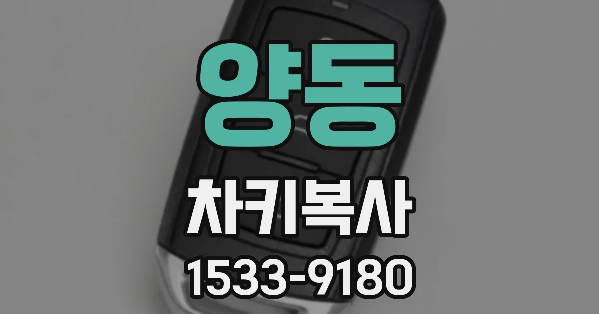 양동 차키복사