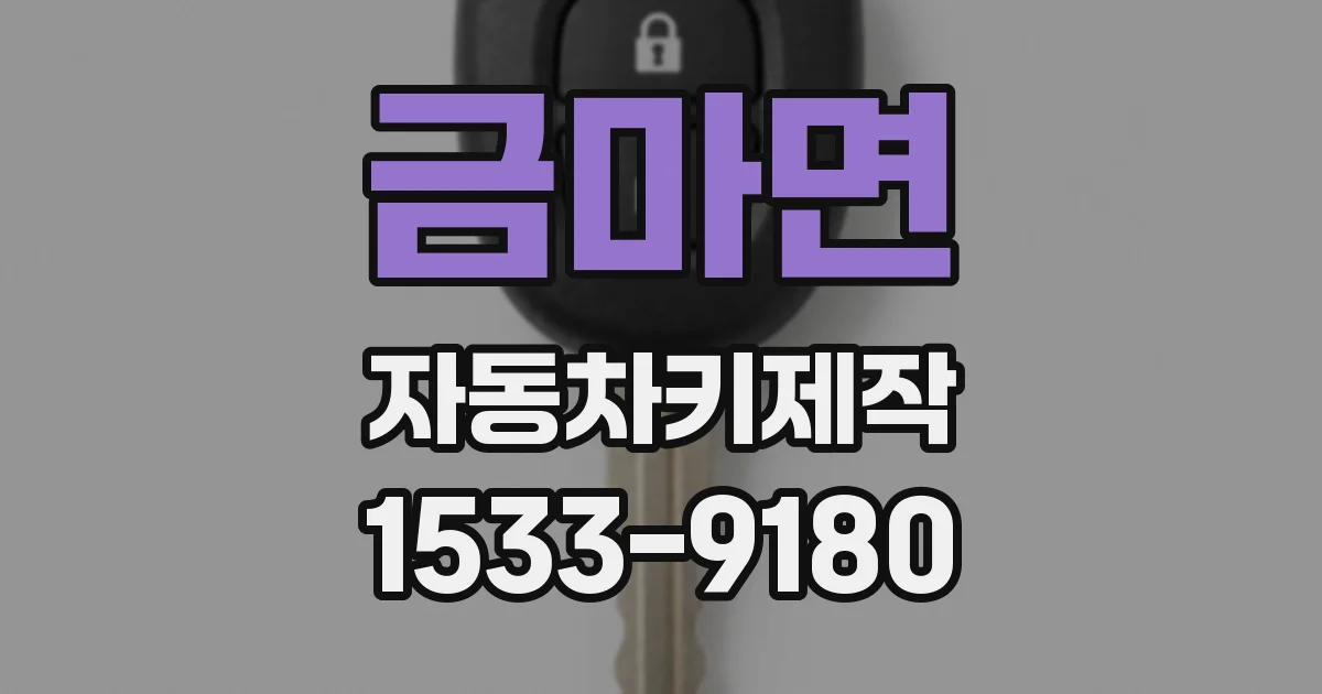 금마면 자동차키제작