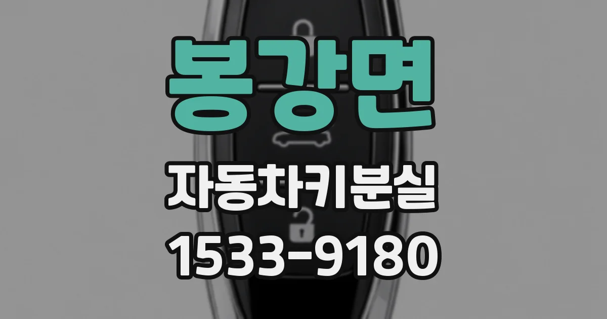 봉강면 자동차키분실