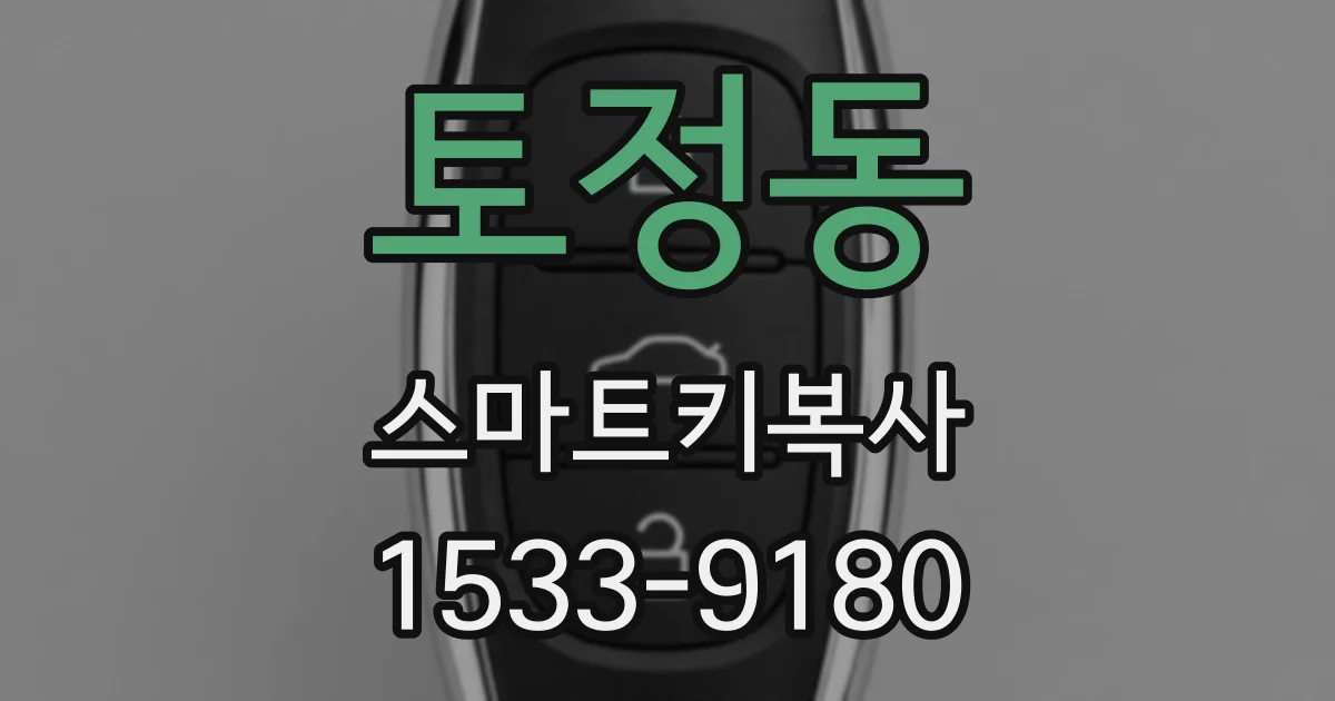토정동 스마트키복사