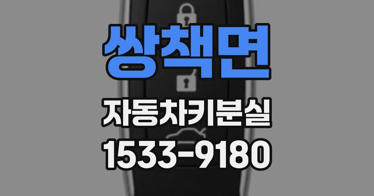 쌍책면 자동차키분실