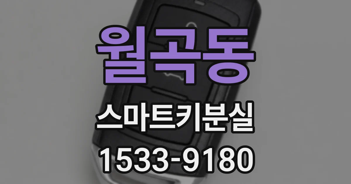 월곡동 스마트키분실
