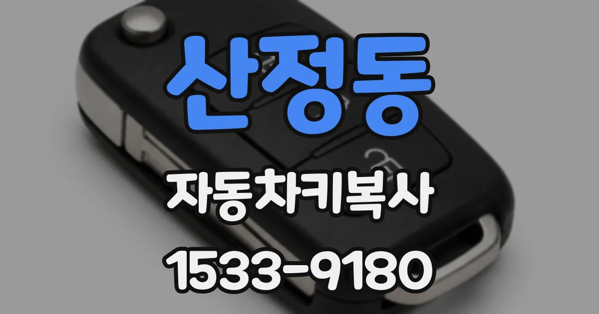 산정동 자동차키복사