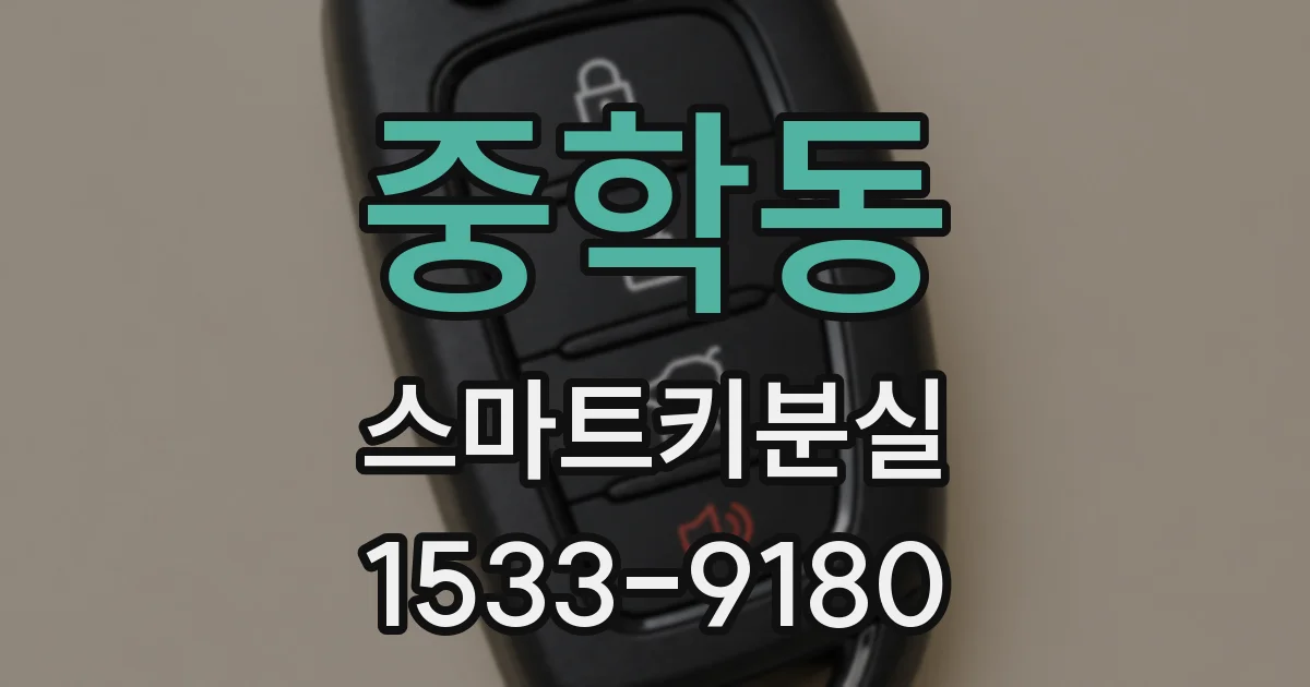 중학동 스마트키분실
