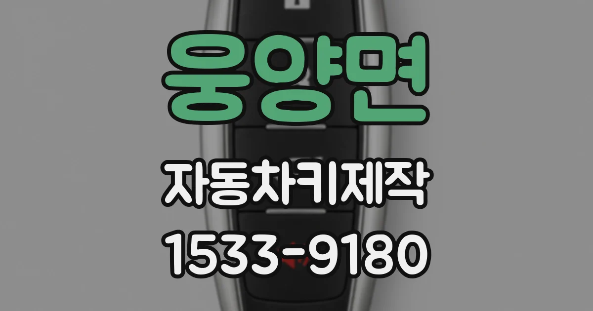 웅양면 자동차키제작