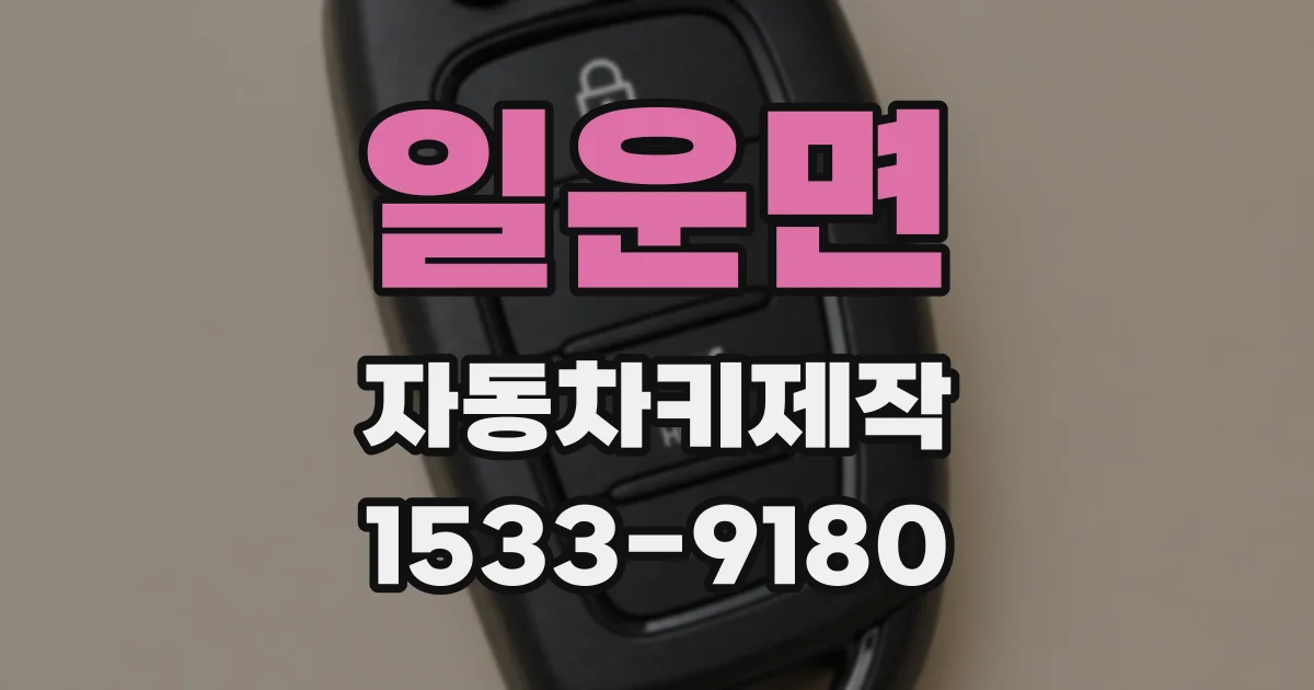 일운면 자동차키제작