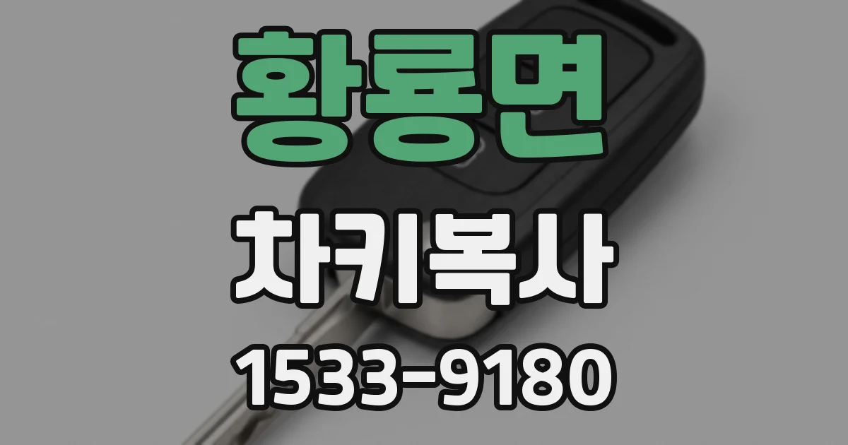 황룡면 차키복사