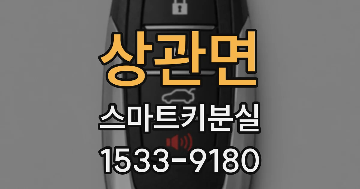 상관면 스마트키분실