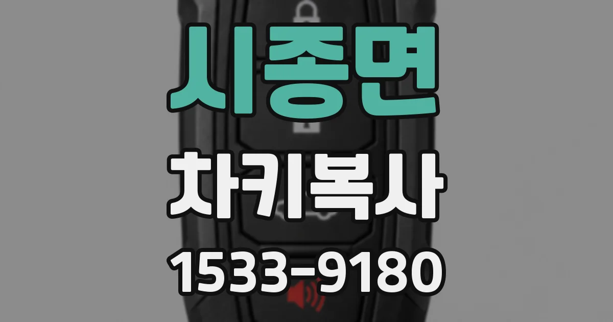 시종면 차키복사