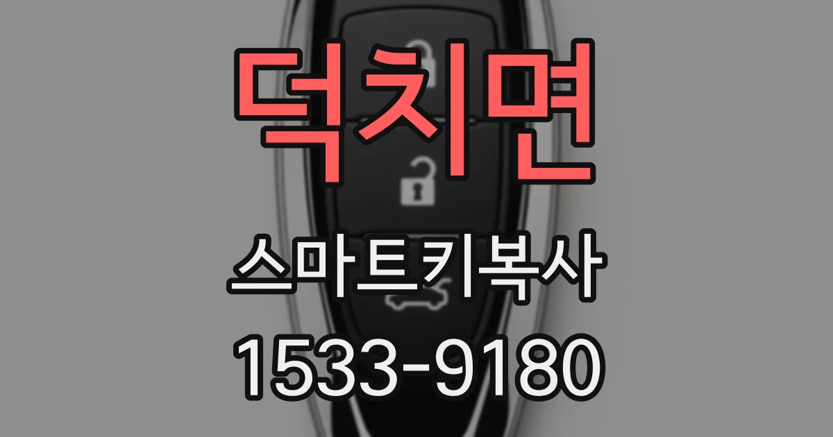 덕치면 스마트키복사