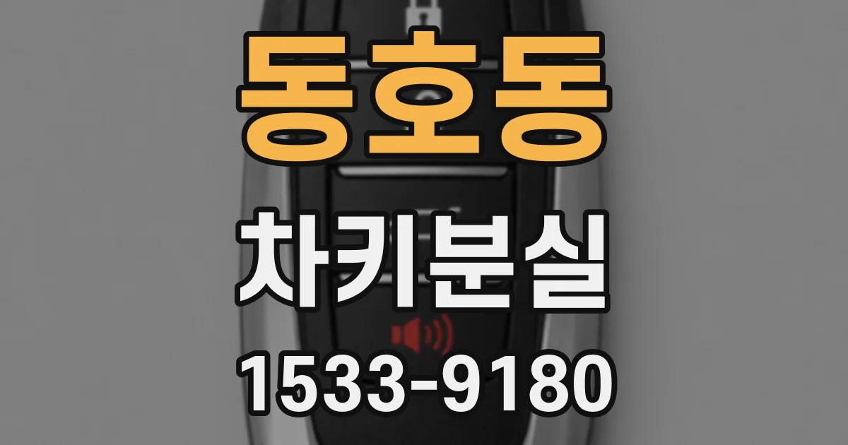동호동 차키분실