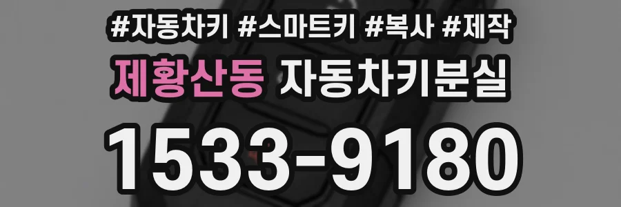 제황산동 자동차키분실
