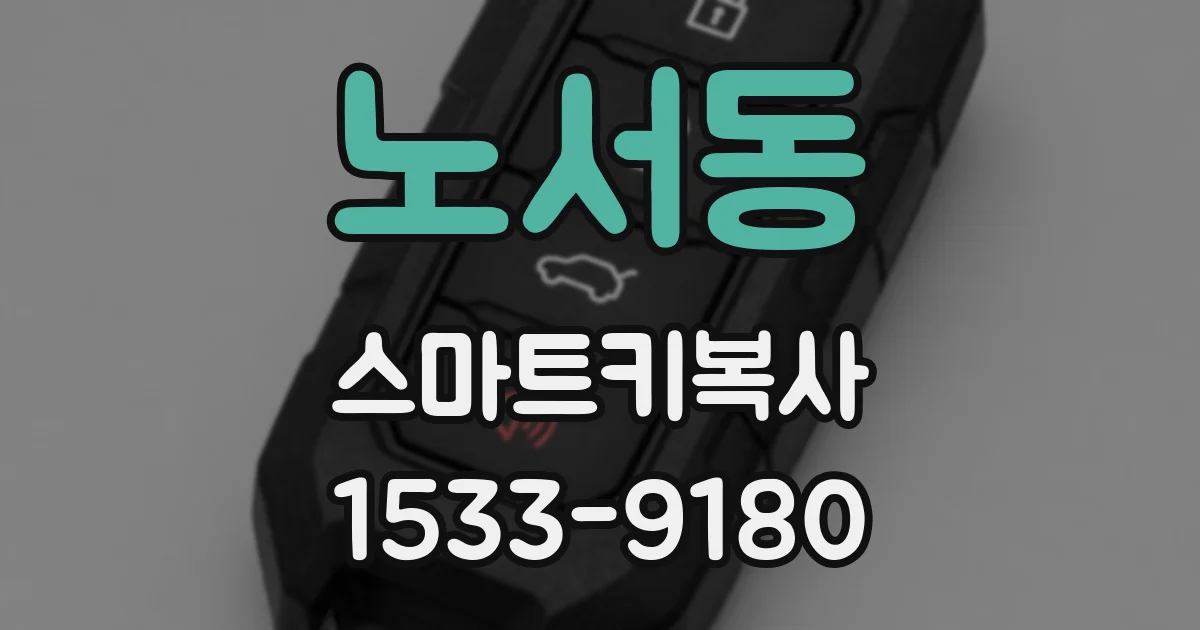 노서동 스마트키복사