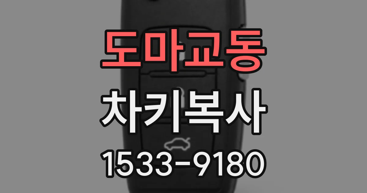 도마교동 차키복사