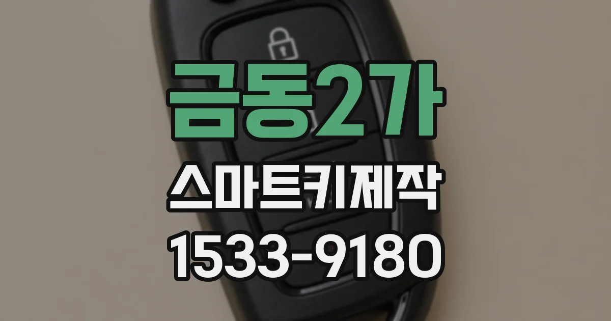 금동2가 스마트키제작